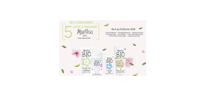 DocMorris: 5 lots Marilou Bio à gagner