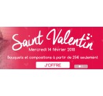 123fleurs: 4€ de réduction sur votre commande de Saint-Valentin