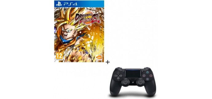 Cdiscount: Dragon Ball FighterZ sur PS4 + Manette DualShock 4 Noire à 79,99€