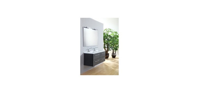 Bricorama: [Soldes] -20% sur le meuble à poser ou à suspendre chêne gris ATLANTIC (L.120 x P.50 x H.60 cm)