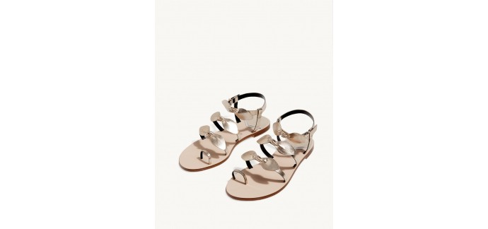 Stradivarius: Sandales plates noeuds au prix de 7,99€ au lieu de 9,99€