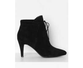 Jacqueline Riu: Bottines style low boot en cuir unies noir à -65%