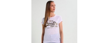 Zalando: T-shirt Superdry VINTAGE LOGO BURNOUT ENTRY à 17,48€