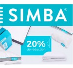 Simba Matelas: 20% de remise sur tous les produits (matelas, oreillers et sommiers)