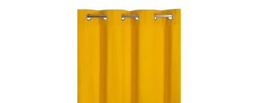 Castorama: Rideau couleurs zen jaune 140 x 240cm à 16,95€ au lieu de 19,99€
