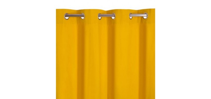 Castorama: Rideau couleurs zen jaune 140 x 240cm à 16,95€ au lieu de 19,99€
