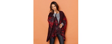 Blancheporte: Cape poncho jacquard à -70%