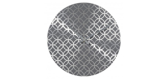 Maisons du Monde: Horloge en aluminium argenté HUMPHREY à 8,45€