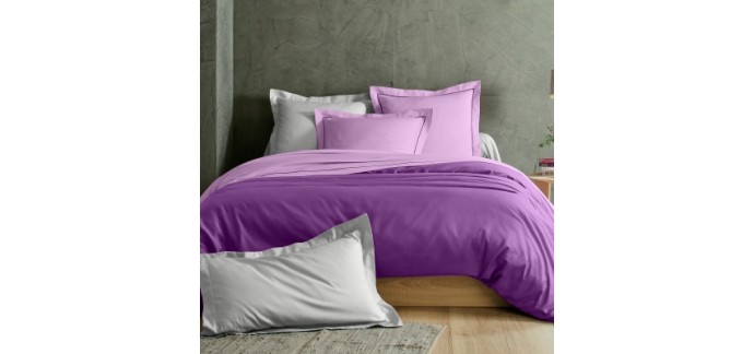 Blancheporte: Linge de lit uni polyester-coton COLOMBINE à 4,49€ au lieu de 14,99€