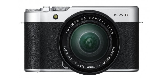 Amazon: Fujifilm Kit d'Appareil Photo X-A10 avec Objectif XC16-50 mm 16,3Mpx à 382,07€ au lieu de 549€
