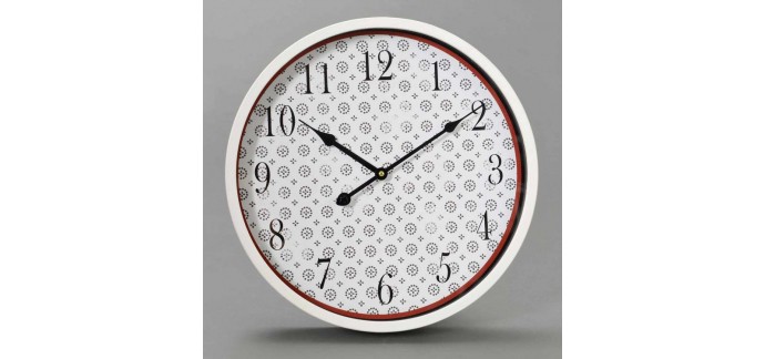 Delamaison: Amadeus - Horloge ronde imprimée Holidays à -60%