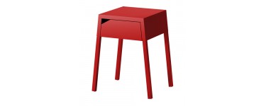 IKEA: Table de chevet rouge Selje à 29€ au lieu de 35€