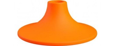 Habitat: Bougeoir en céramique orange fluo à 7,92€ au lieu de 9,90€