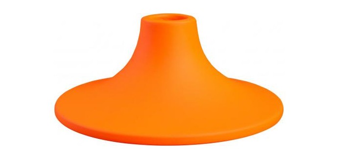Habitat: Bougeoir en céramique orange fluo à 7,92€ au lieu de 9,90€