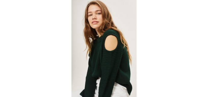 Topshop: Pull ottoman avec découpe à -35%