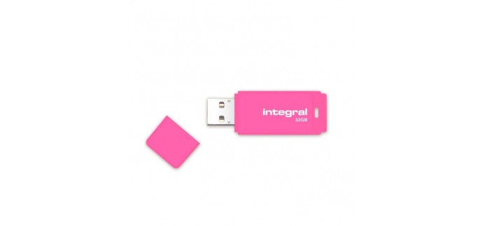 Cdiscount: Integral clé USB Neon 32Go Rose à 11,99€ au lieu de 17,50€