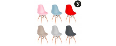eBay: Pack 2 chaises de salle a manger de design nordique McHaus à 49,99€ livraison comprise