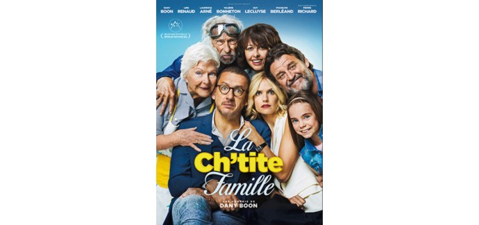 OCS: 50 lots de 2 places de cinéma pour le film "La ch'tite famille" à gagner