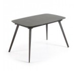 Kave Home: Table extensible Smoth, 120 cm graphite à 407,20€ au lieu de 509€