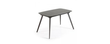 Kave Home: Table extensible Smoth, 120 cm graphite à 407,20€ au lieu de 509€