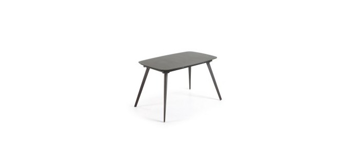 Kave Home: Table extensible Smoth, 120 cm graphite à 407,20€ au lieu de 509€