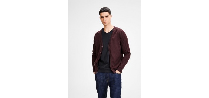 JACK & JONES: Minimaliste cardigan homme à 14,95€ au lieu de 29,99€