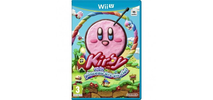 Cdiscount: Kirby et le Pinceau Arc-en-ciel Jeu Wii U à 14,46€ au lieu de 32,47€