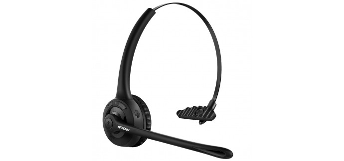 Amazon: Mpow Ecouteur Téléphone Professionnel Oreillette Bluetooth + Micro Casque à 16,99€ au lieu de 26,99€