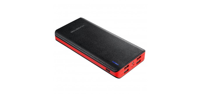 Amazon: Batterie Externe, VivoStar 20000 mAh 4 port USB à 16,99€ au lieu de 62,34€