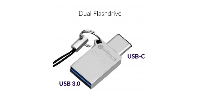 Amazon: Clé USB Duo 2 en 1 USB-C 64Go et Mini Clé USB-A 3.0 à 50,99€ au lieu de 59,99€