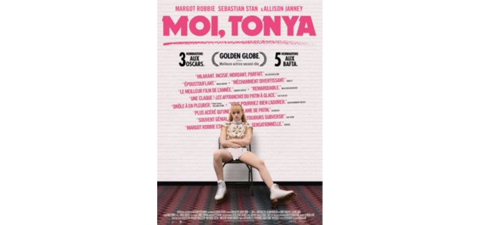 Ciné Média: 5 lots de 2 places de cinéma pour le film "Moi, Tonya" à gagner