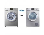Cdiscount: Pack Haier lave-linge frontal + sèche-linge à condensation (8kg) à 449.99€ pour les soldes