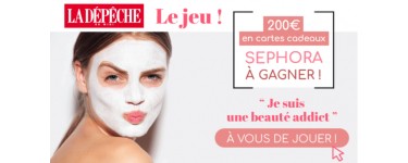ladepeche.fr: Une carte cadeau Sephora d'une valeur de 200€ à gagner 