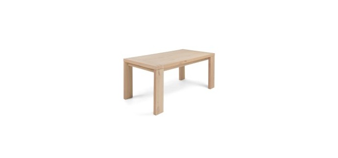 Kave Home: Table extensible Drake, 180(270)x90cm à 671,20€ au lieu de 839€