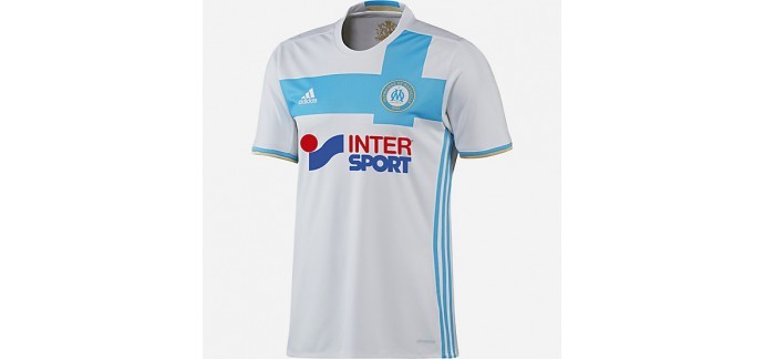 Intersport: Maillot football homme OM domicile à 53,99€ au lieu de 89,99€