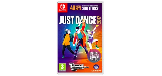 Amazon: Jeu Just Dance 2017 sur Nintendo Switch à 21,89€