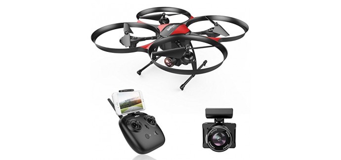 Amazon: DROCON Drone Helicoptère télécommandé U818PLUS caméra HD à 59,49€ au lieu de 150€