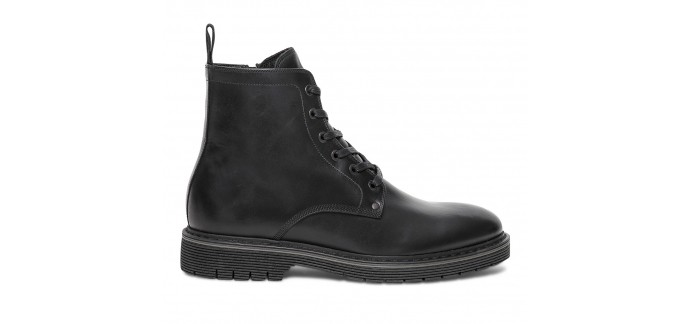 Eram: Paire de boots noir en cuir à 71,40€ au lieu de 119€