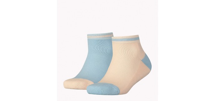 Tommy Hilfiger : Lot de 2 paires de chaussettes de sport courtes à 6,59€ au lieu de 10,99€ 