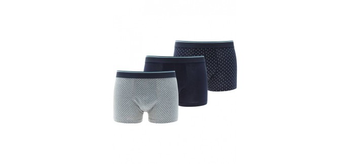 Kiabi: Lot de 3 boxers à -20%