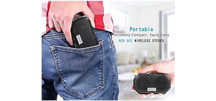 Amazon: LESHP mini Enceinte Bluetooth Portable à 11,99€ au lieu de 29,99€
