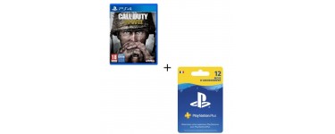 Cdiscount: Jeu Call of Duty World War II PS4 + Abonnement Playstation Plus 12 Mois à 74,99€