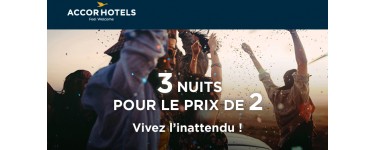 AccorHotels: 3 nuits pour le prix de 2