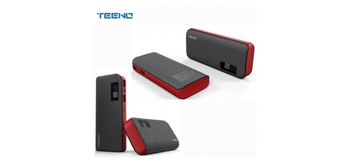 Cdiscount: TEENO PowerCore Batterie Externe 22800 mAh 2 Ports USB à 18,97€ au lieu de 39,97€