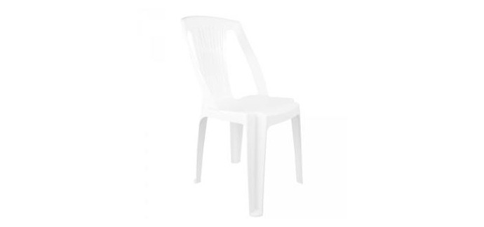 GiFi: Chaise de jardin bistrot stella blanche à 3,50€