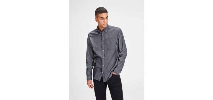 JACK & JONES: Tissage Oxford chemise à manches longues à 23,95€ au lieu de 39,99€