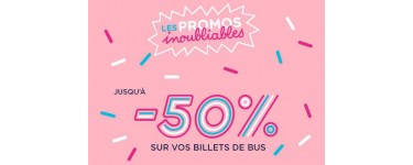 BlaBlaCar: Promos inoubliables: jusqu'à 50% de réduction sur une sélection de billets de bus