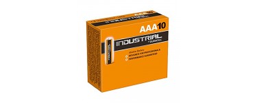 Amazon: [Panier Plus] Pack de 10 piles Duracell Industrielles AAA à 2.75€