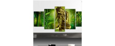 GiFi: [Promotions] - Tableau 5 panneaux Bouddha, bambou, zen au prix de 38,99€ au lieu de 53,99€