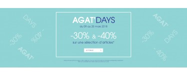 Agatha: [Agat'days] - -30% et -40% sur une sélection d'articles